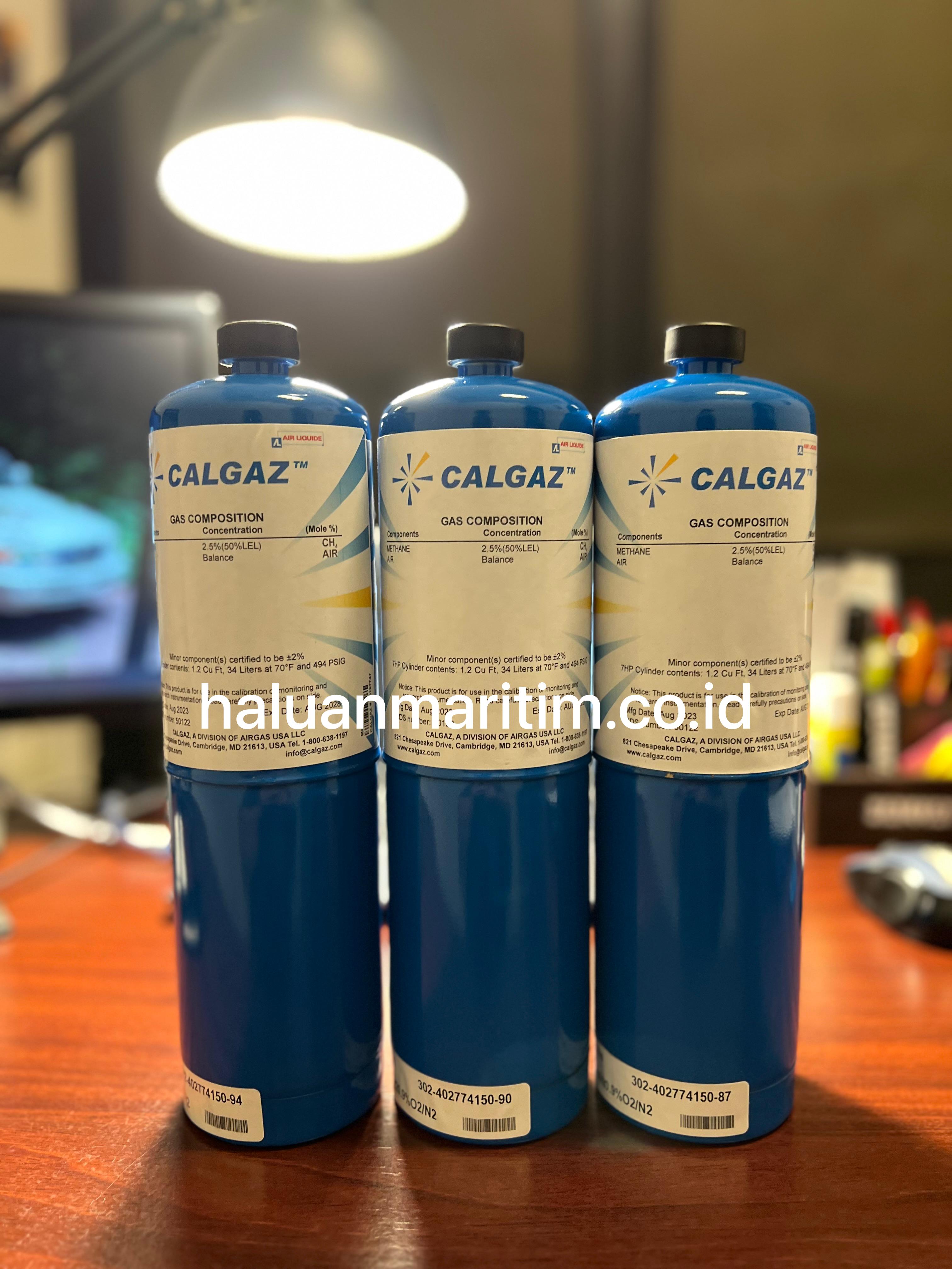 SPAN GAS CALGAZ 2.5%(50%LEL) METHANE 
