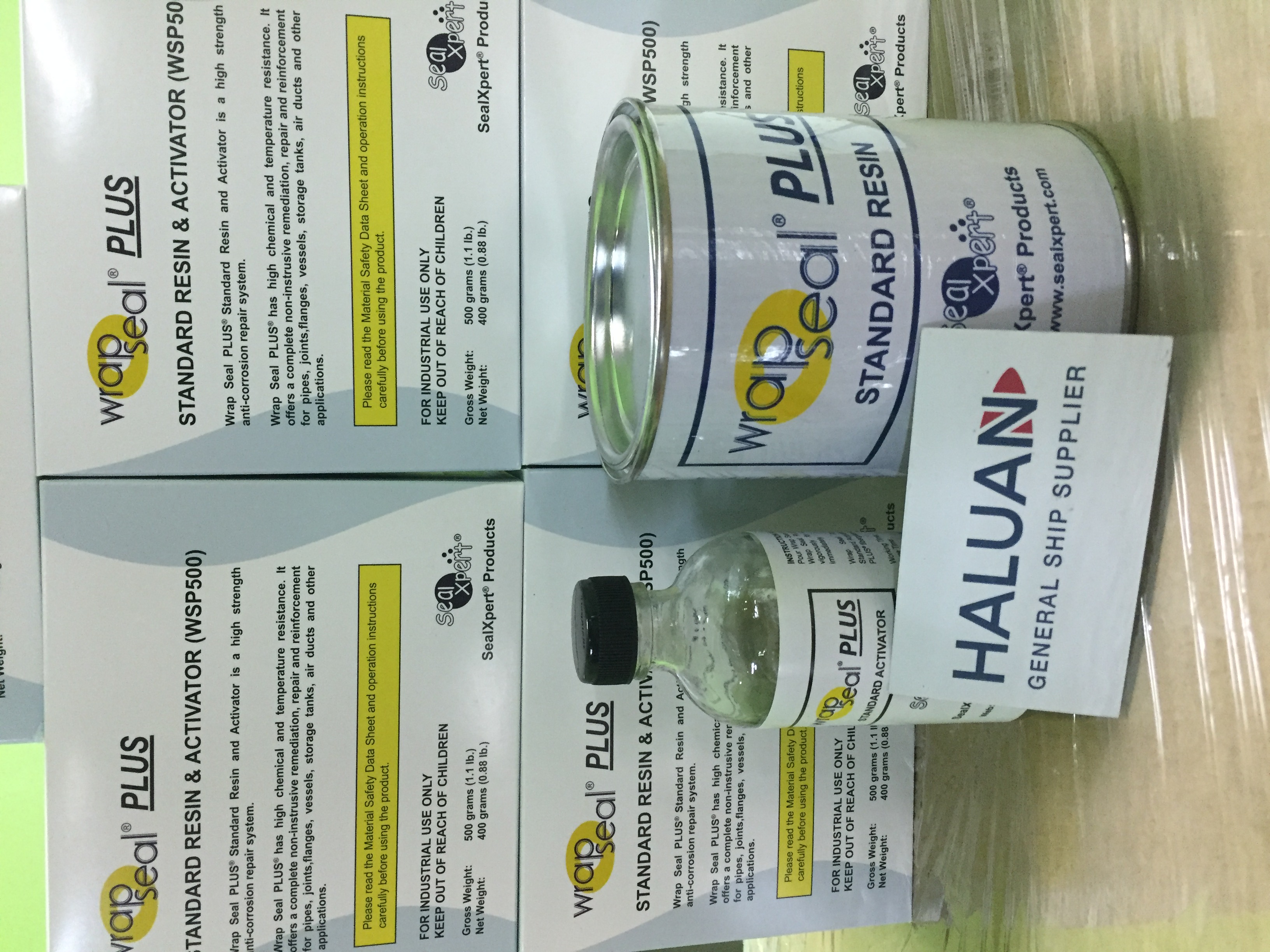 SEALXPERT WSP500 STANDARD RESIN & ACTIVATOR. EQUAL TO CORDOBOND STRONG-BACK RESIN & ACTIVATOR