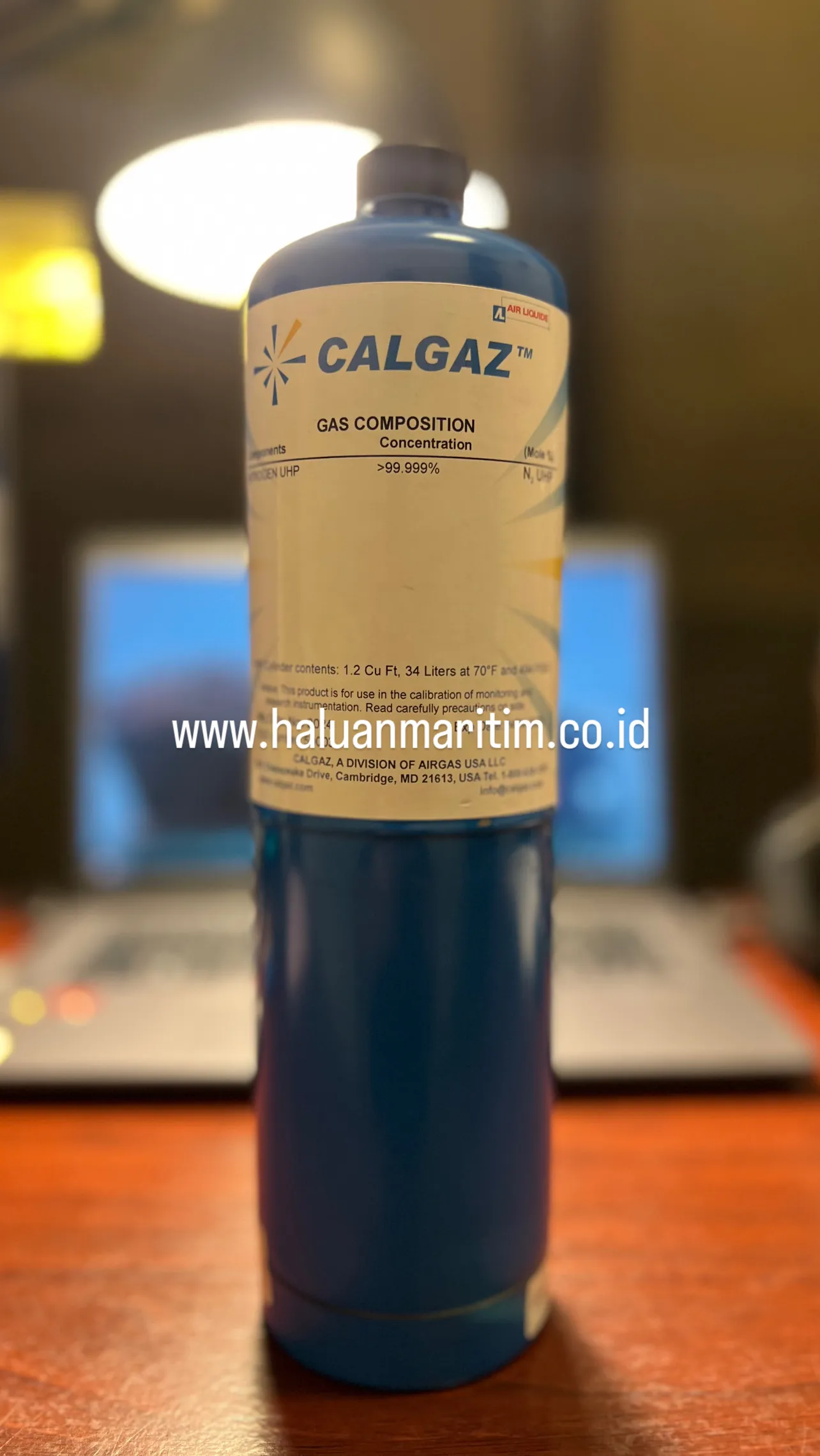 SPAN GAS CALGAZ 99.999% NITROGEN N2 UHP 34 LITER