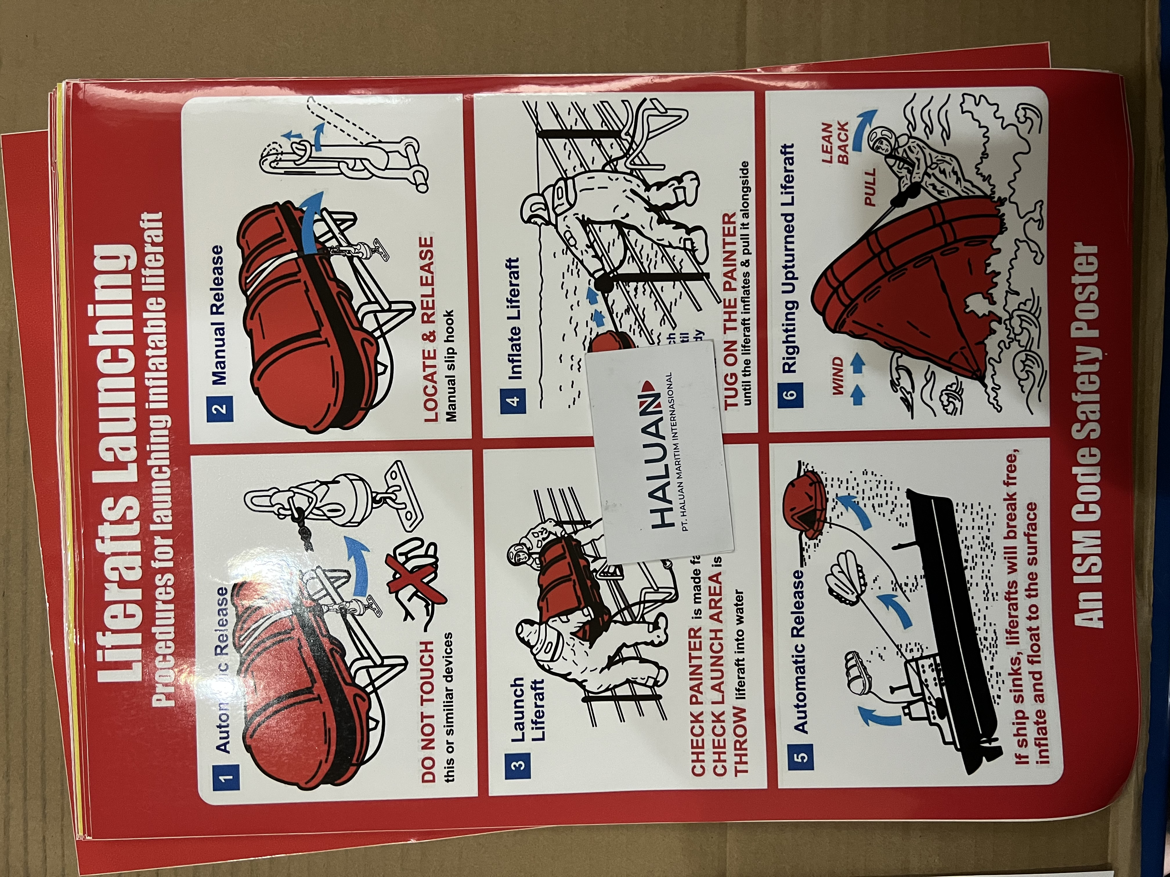 IMPA 331502 - LIFERAFT LAUNCHING POSTER