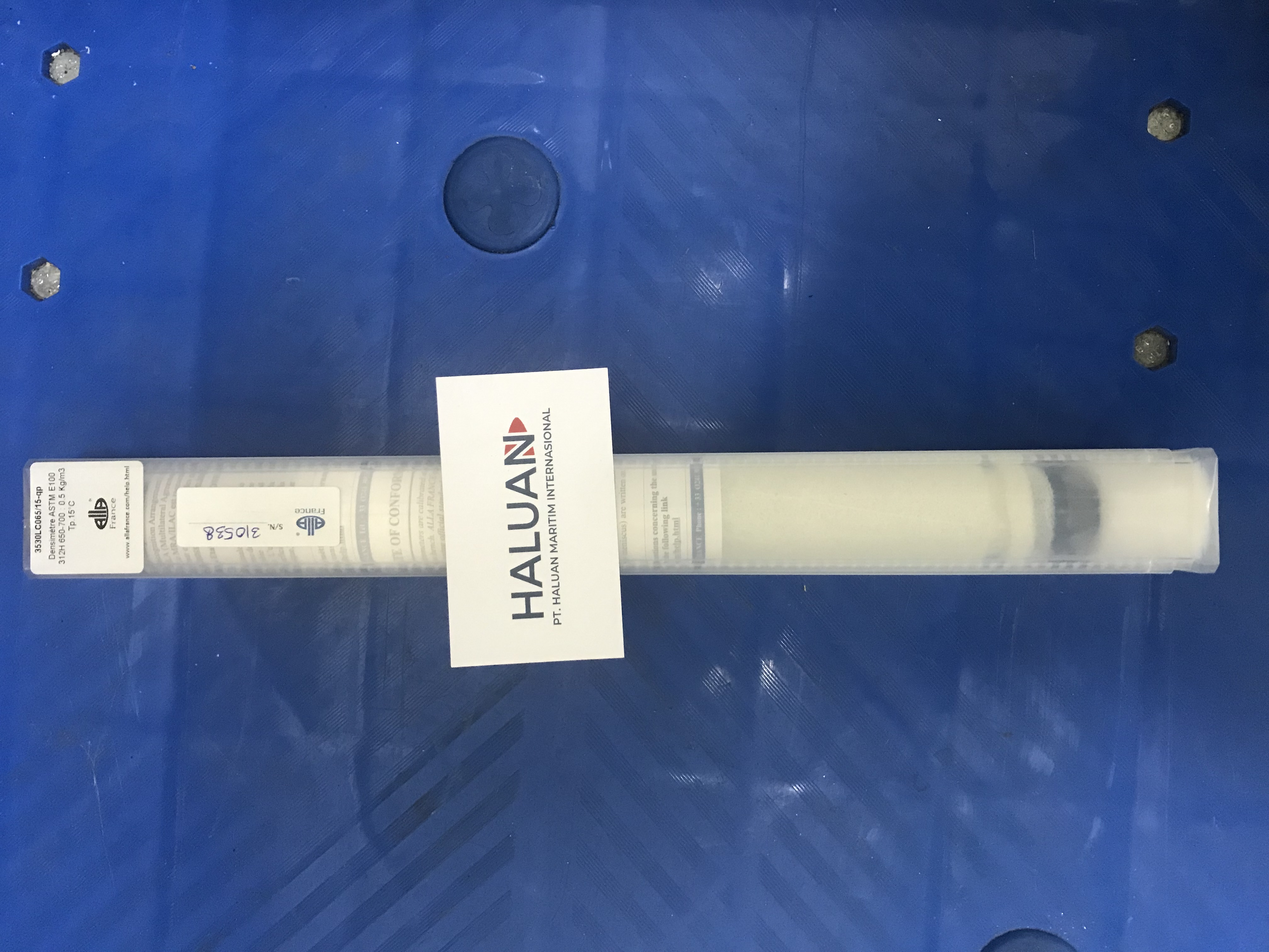 Hydrometer ASTM 312H 0.650-0.700 g/ml : 0.0005 g/ml Tp.15Ã‚ÂºC Lg 330mm 