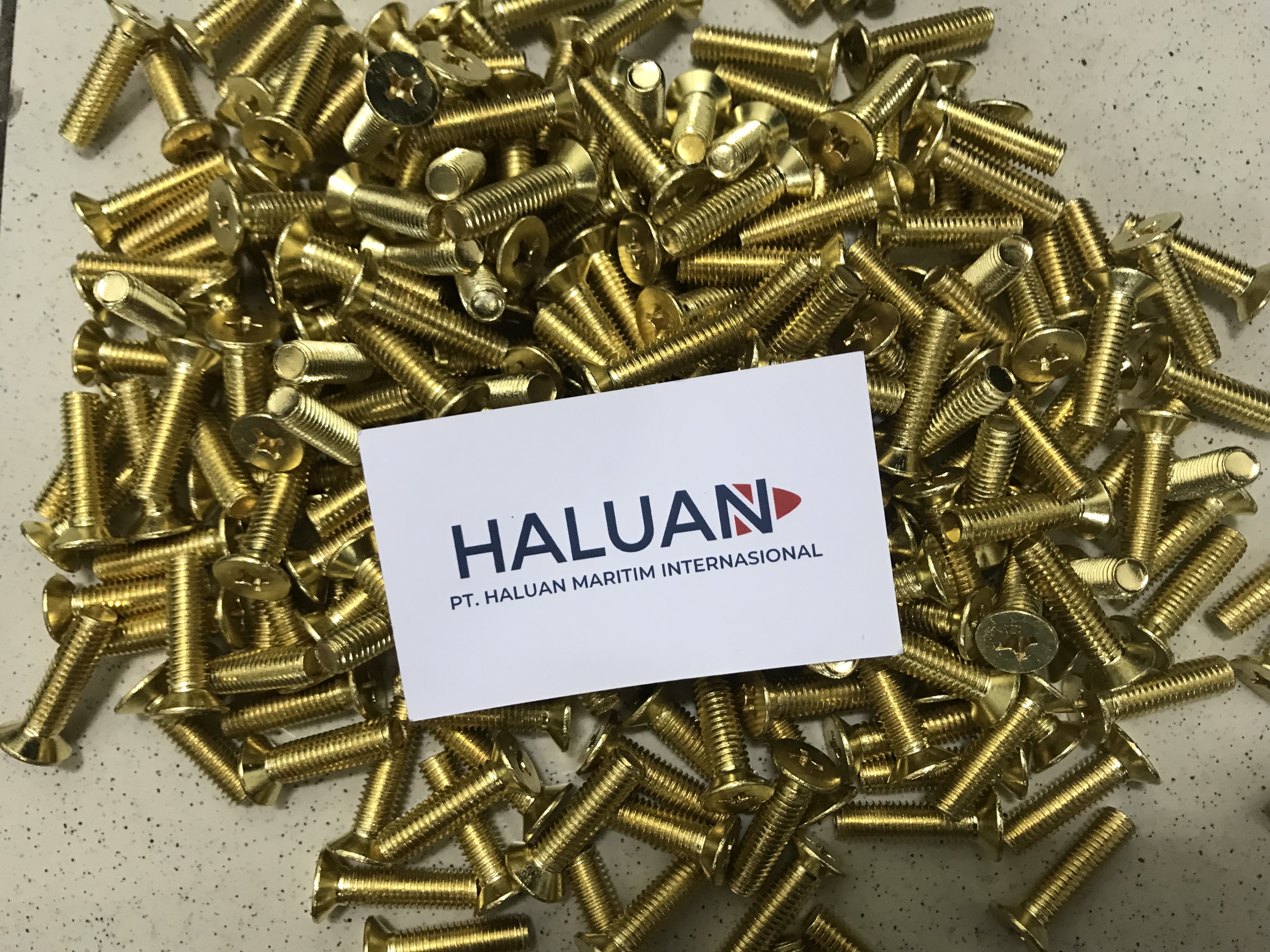 CROSS RECESSED COUNTERSUNK HEAD SCREW BRASS M10X20, M8X30, M8X20 