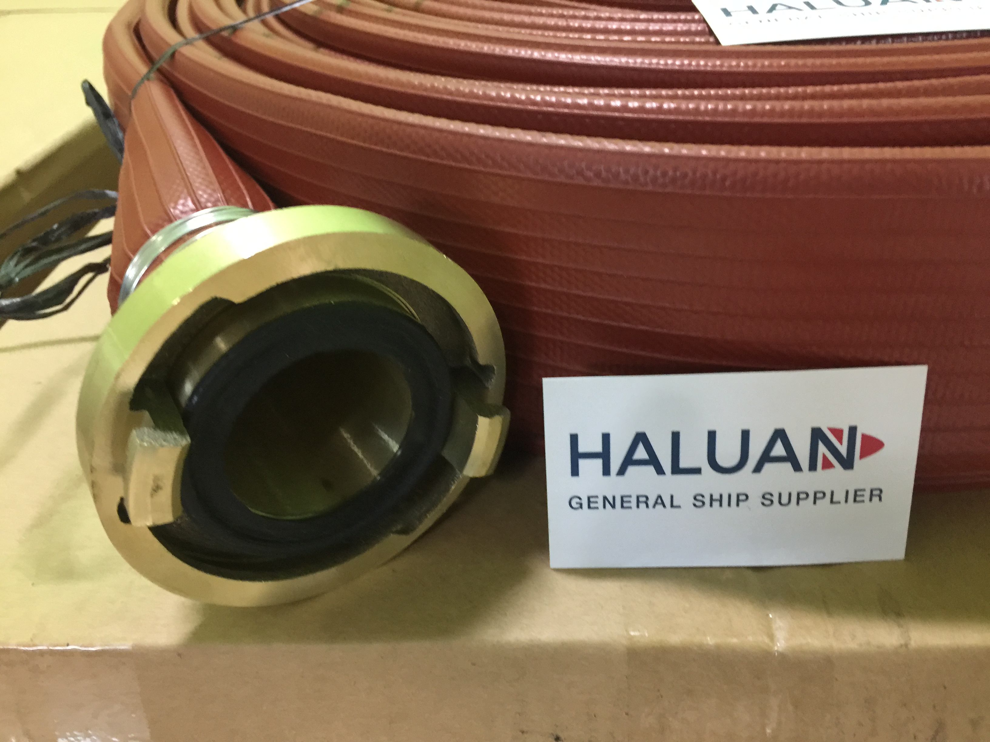 IMPA 330732 - FIRE HOSE INNER/OUTER SYNTHETIC RUBBER 50MMX30MTR W/ STORZ FIRE HOSE COUPLING 50MM - I